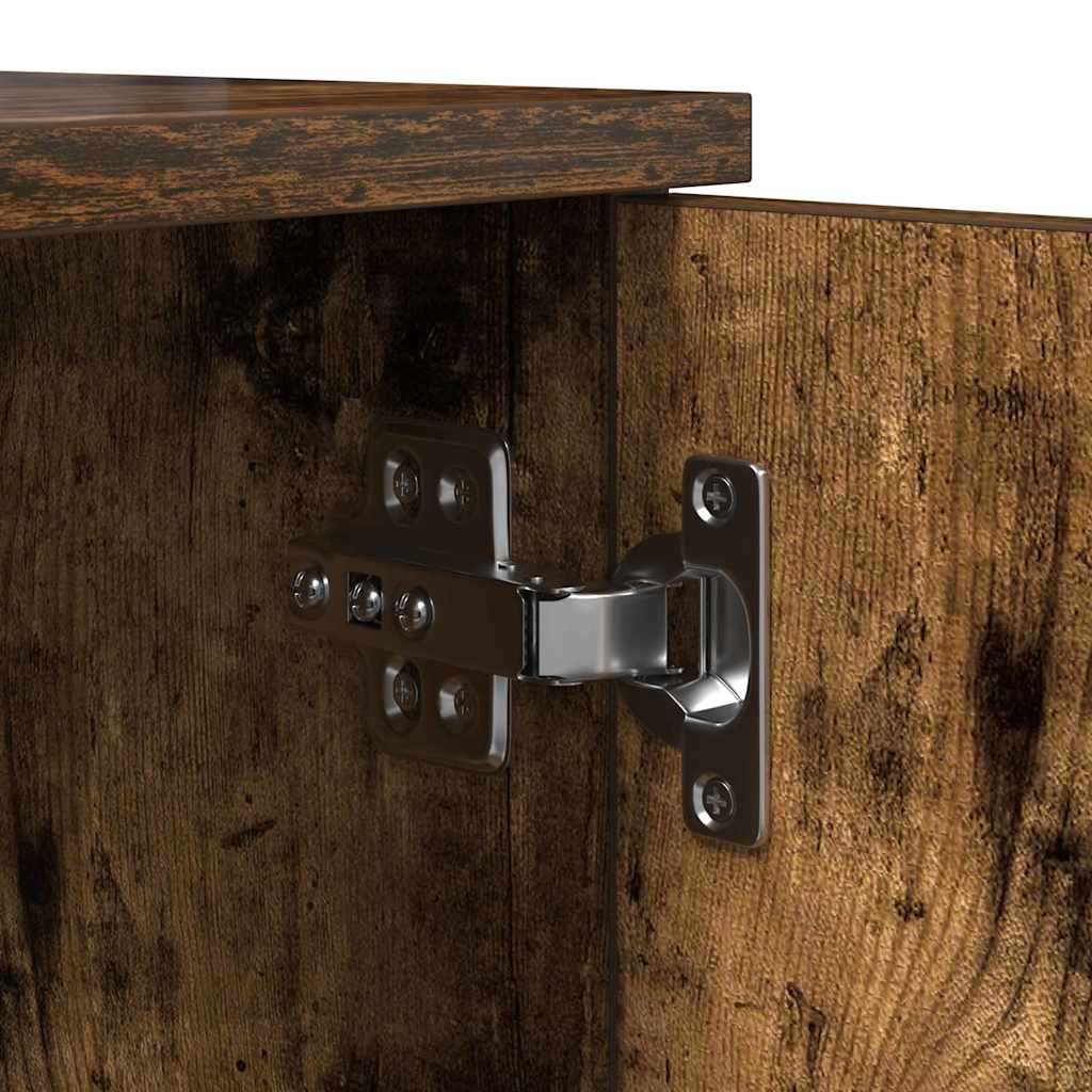 Ντουλάπι αποθήκευσης 2 pcs Καπνιστό Δρύς 108 x 41 x 40 εκ