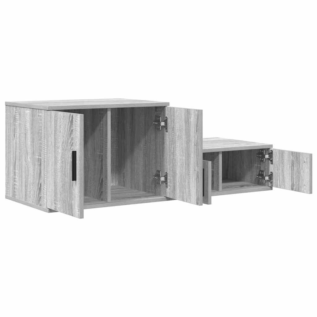 Ντουλάπι αποθήκευσης 2 pcs Γκρίζο Σονομα 108 x 41 x 40 εκ