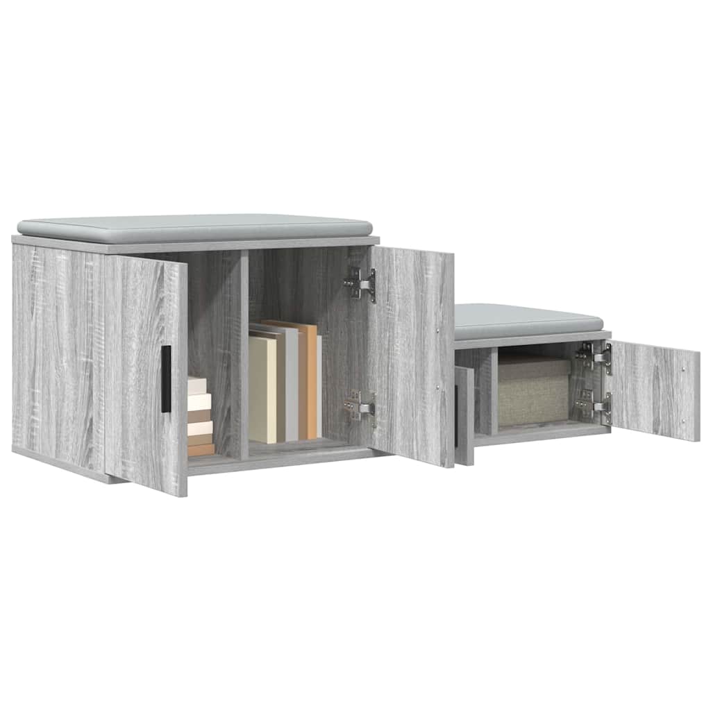 Ντουλάπι αποθήκευσης 2 pcs Γκρίζο Σονομα 108 x 41 x 40 εκ