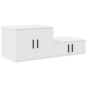 Ντουλάπι αποθήκευσης 2 pcs Λευκό 103 x 41 x 40 εκ - Pakobazaar