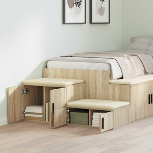 Ντουλάπι αποθήκευσης 2 pcs Δρύς Sonoma 103 x 41 x 40 εκ - Pakobazaar