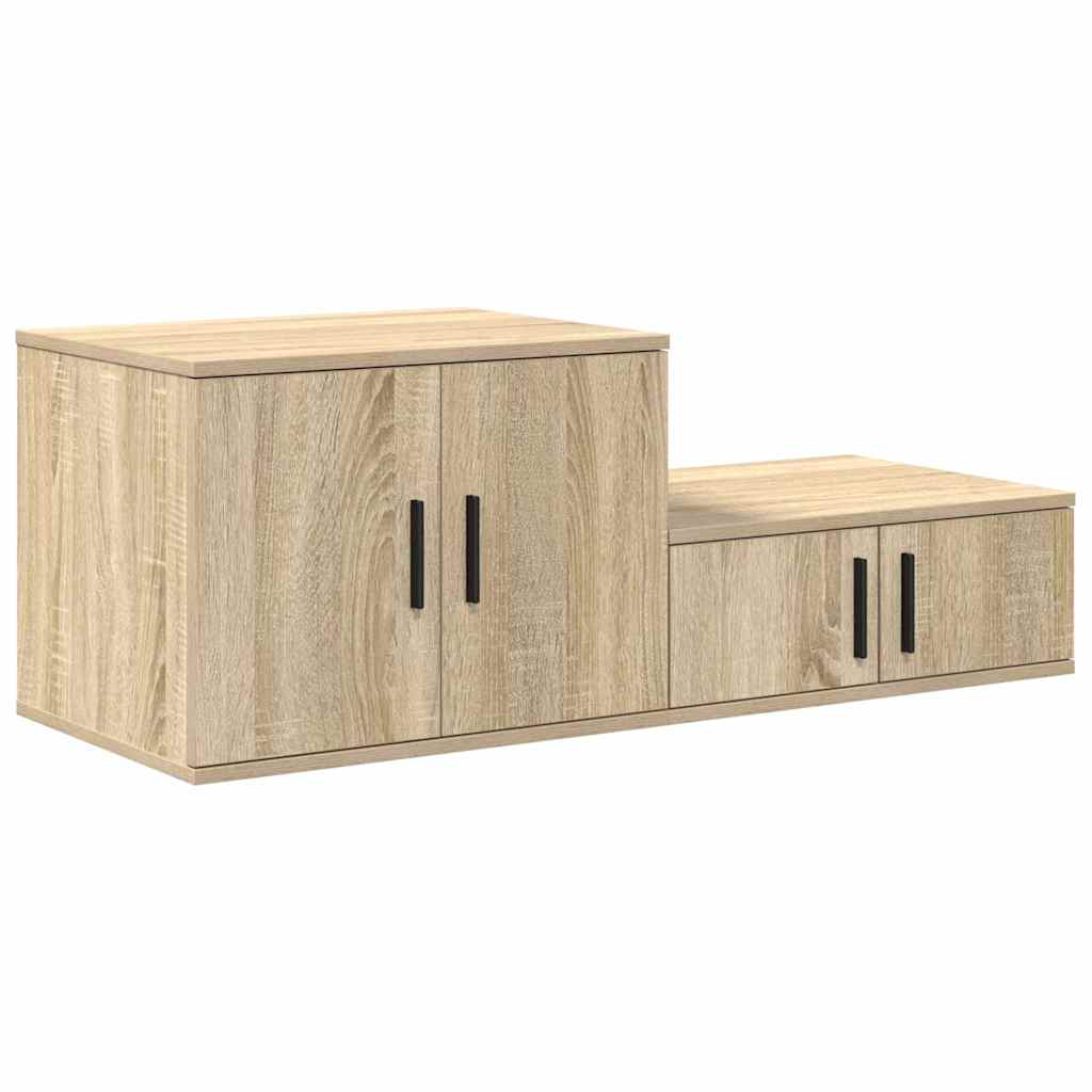 Ντουλάπι αποθήκευσης 2 pcs Δρύς Sonoma 103 x 41 x 40 εκ - Pakobazaar