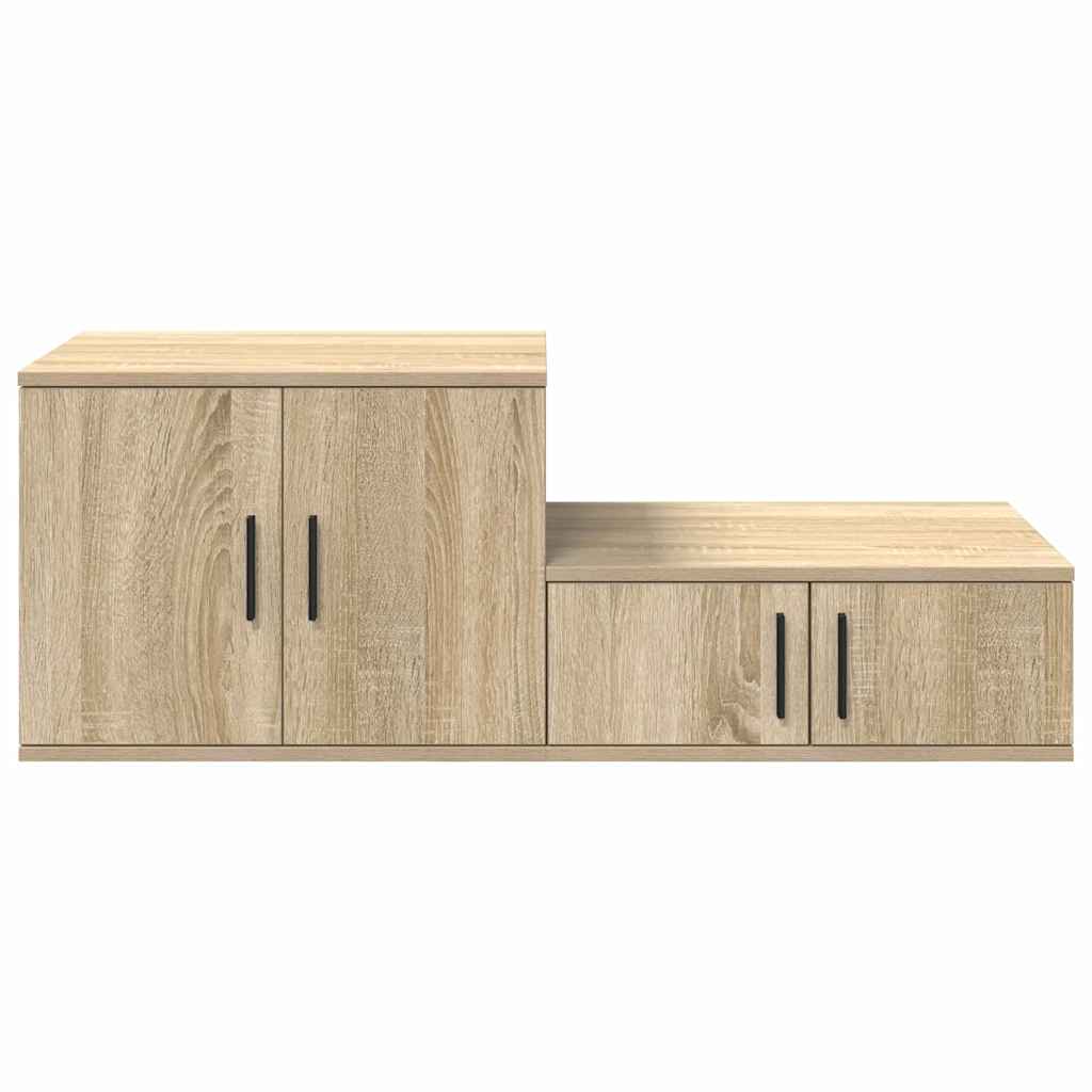 Ντουλάπι αποθήκευσης 2 pcs Δρύς Sonoma 103 x 41 x 40 εκ - Pakobazaar