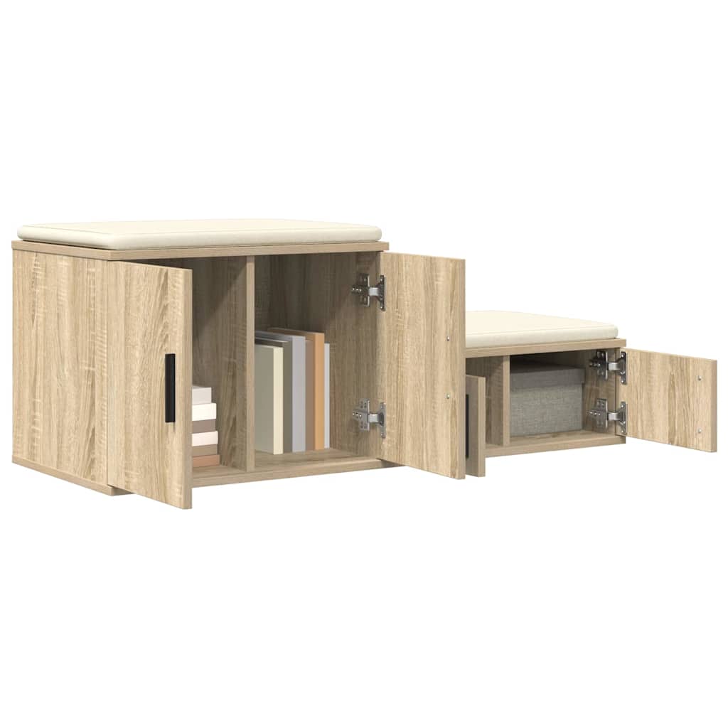 Ντουλάπι αποθήκευσης 2 pcs Δρύς Sonoma 103 x 41 x 40 εκ - Pakobazaar