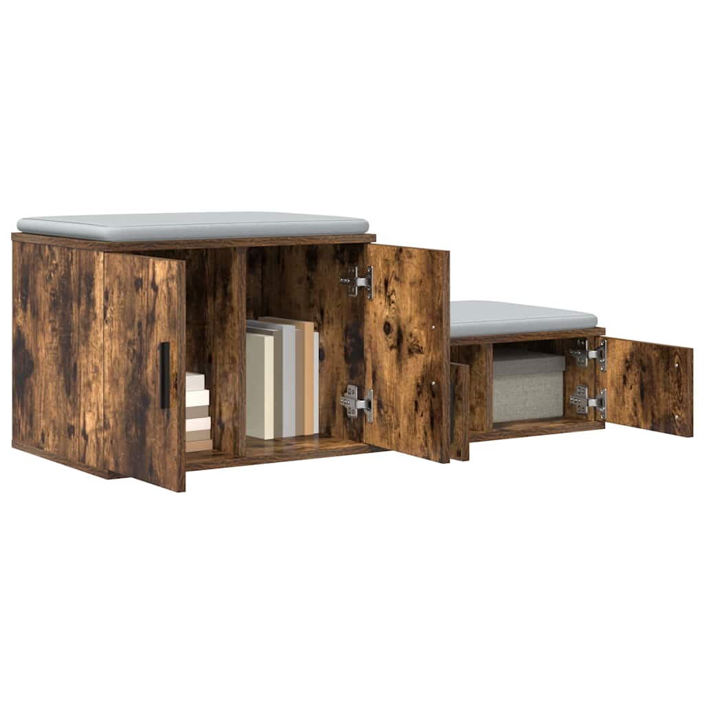 Ντουλάπι αποθήκευσης 2 pcs Καπνιστό Δρύς 103 x 41 x 40 εκ