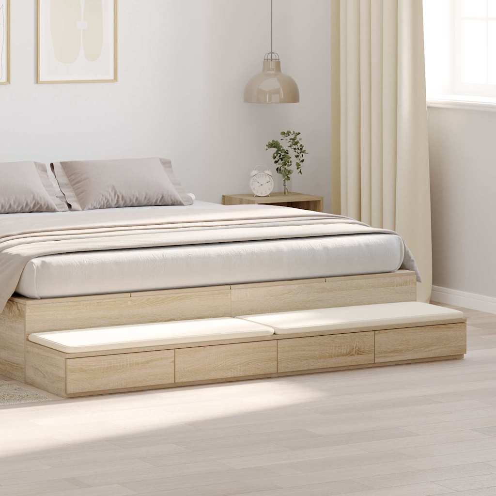 Συρτάρια κρεβατιού με συρτάρι Δρύς Sonoma 200 x 36,5 x 16,5 εκ