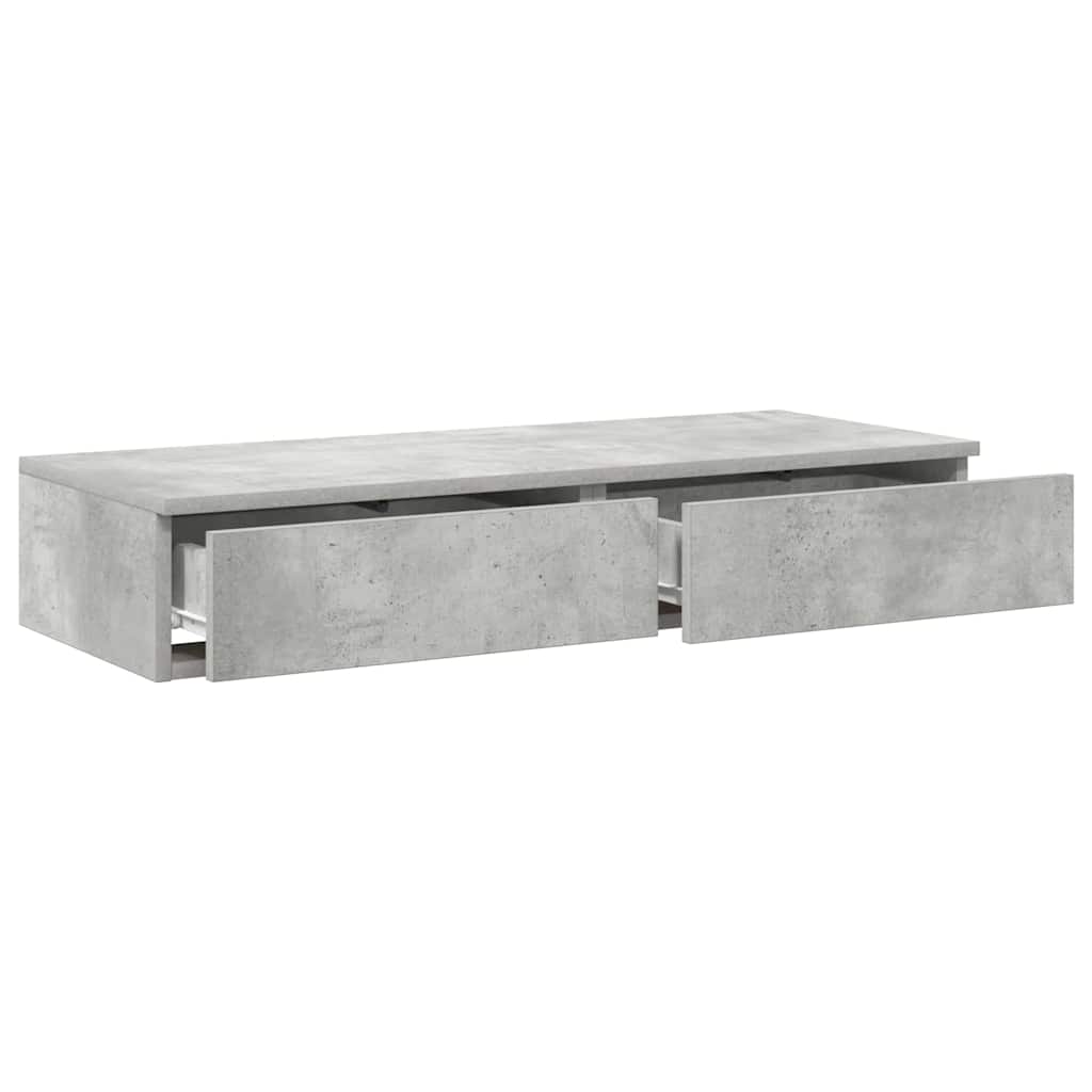 Συρτάρια κρεβατιού Σκυρόδεμα Γκρι 80 x 36,5 x 16,5 εκ - Pakobazaar