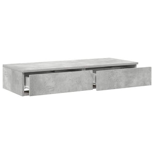 Συρτάρια κρεβατιού Σκυρόδεμα Γκρι 90 x 36,5 x 16,5 εκ - Pakobazaar