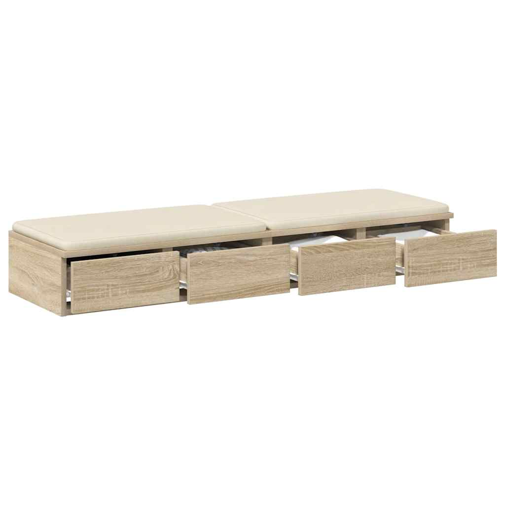 Συρτάρια κρεβατιού με συρτάρι Δρύς Sonoma 120 x 36,5 x 16,5 εκ