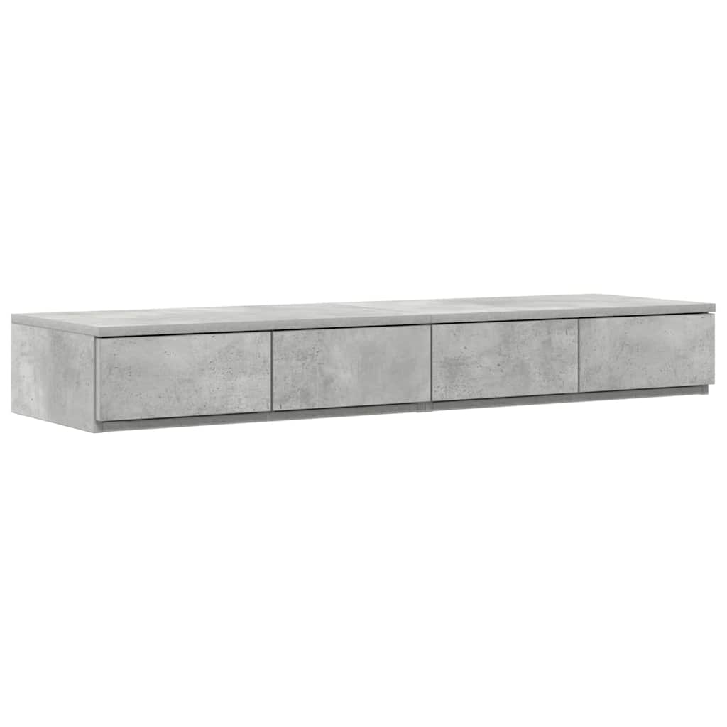 Συρτάρια κρεβατιού Σκυρόδεμα Γκρι 120 x 36,5 x 16,5 εκ