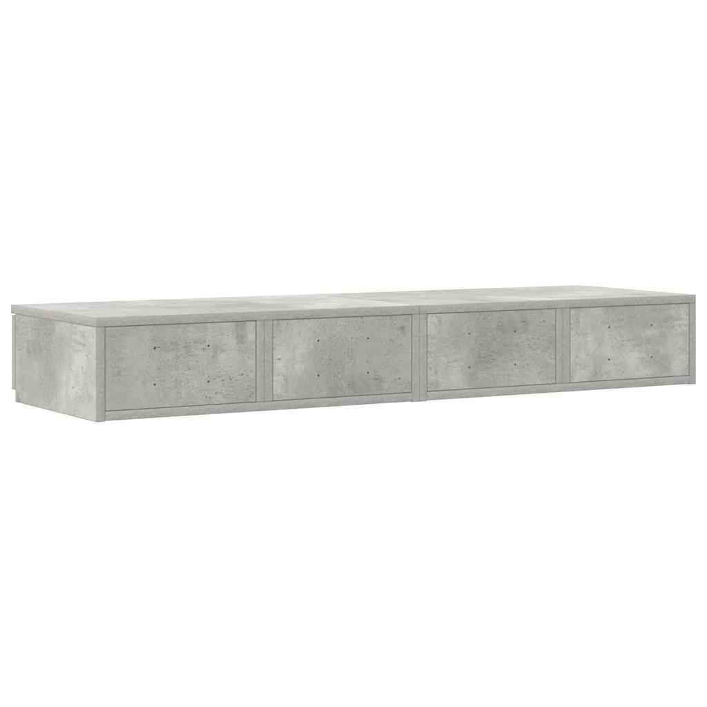 Συρτάρια κρεβατιού Σκυρόδεμα Γκρι 120 x 36,5 x 16,5 εκ
