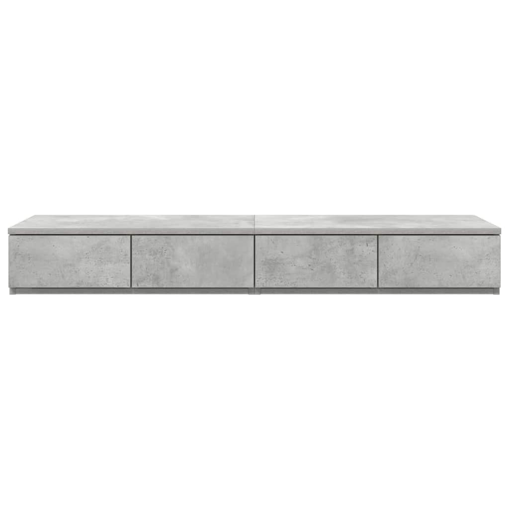 Συρτάρια κρεβατιού Σκυρόδεμα Γκρι 120 x 36,5 x 16,5 εκ