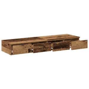 Συρτάρια κρεβατιού Παλιό ξύλο 120 x 36,5 x 16,5 εκ