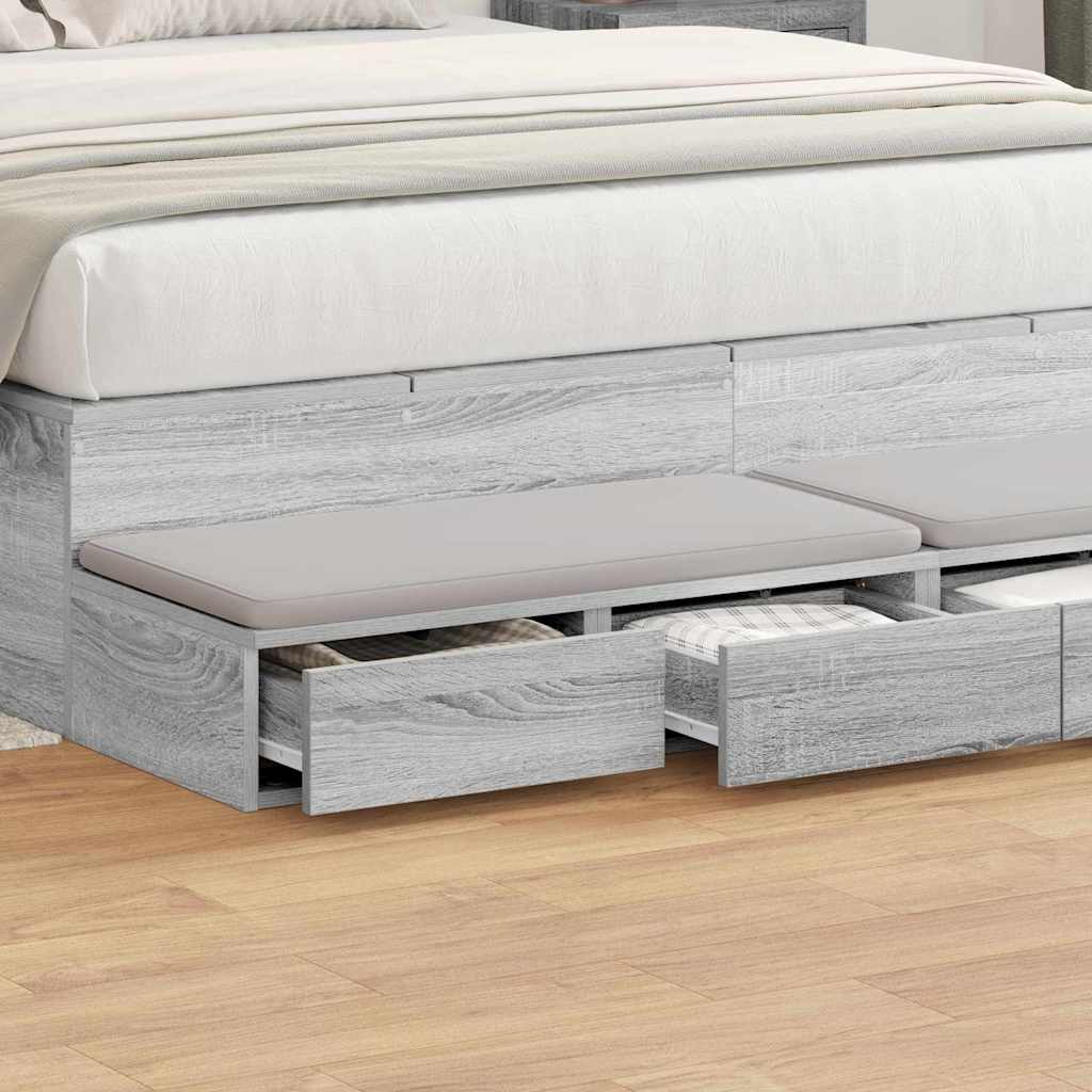 Συρτάρια κρεβατιού Γκρίζο Σονομα 140 x 36,5 x 16,5 εκ
