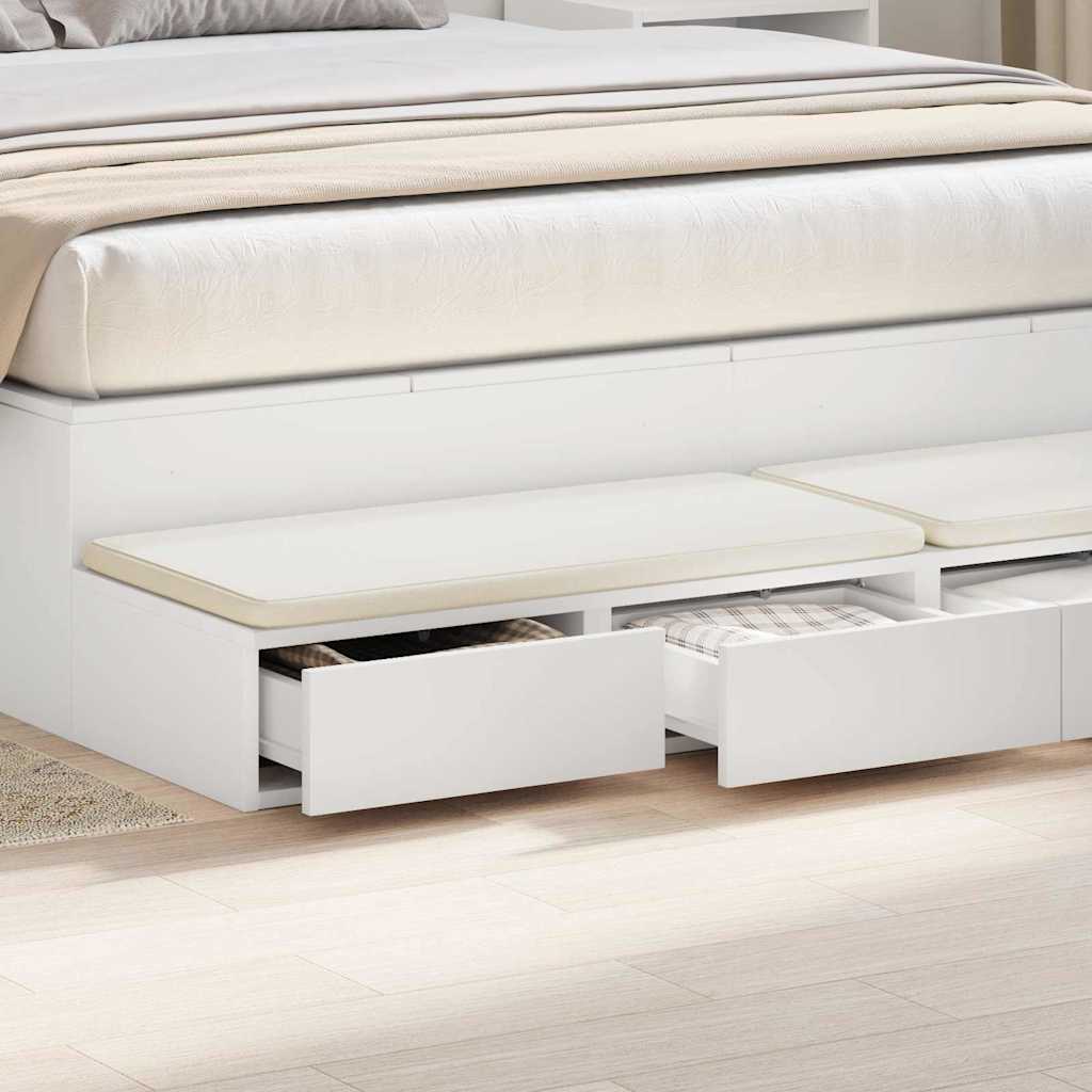 Συρτάρια κρεβατιού με συρτάρι Λευκό 150 x 36,5 x 16,5 εκ