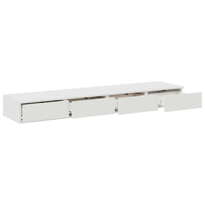 Συρτάρια κρεβατιού Λευκό 150 x 36,5 x 16,5 εκ