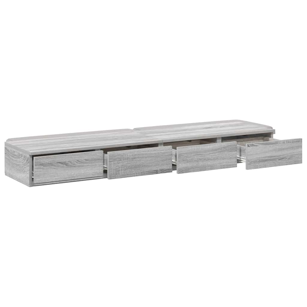 Συρτάρια κρεβατιού Γκρίζο Σονομα 160 x 36,5 x 16,5 εκ