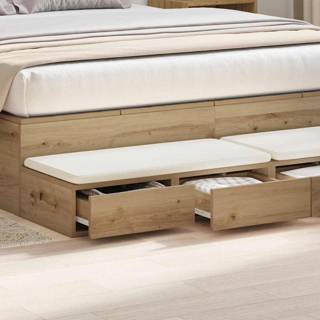 Συρτάρια κρεβατιού με συρτάρι Artisan Oak 160 x 36,5 x 16,5 εκ