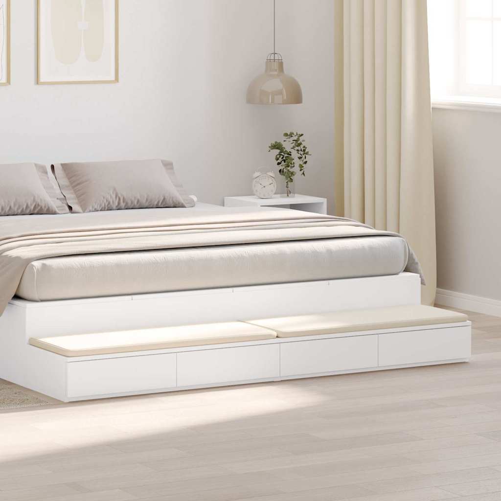 Συρτάρια κρεβατιού με συρτάρι Λευκό 180 x 36,5 x 16,5 εκ - Pakobazaar