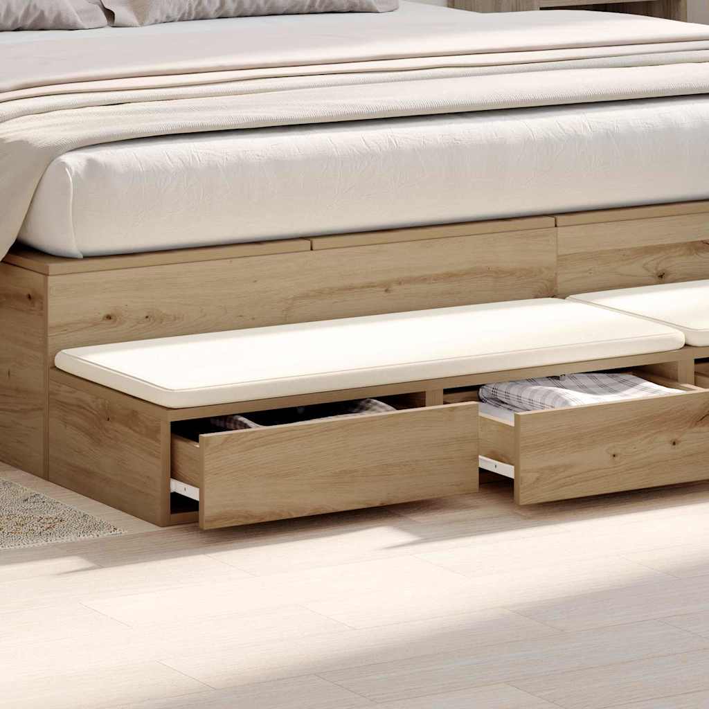 Συρτάρια κρεβατιού με συρτάρι Artisan Oak 180 x 36,5 x 16,5 εκ - Pakobazaar