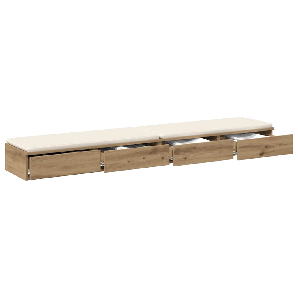 Συρτάρια κρεβατιού με συρτάρι Artisan Oak 180 x 36,5 x 16,5 εκ - Pakobazaar