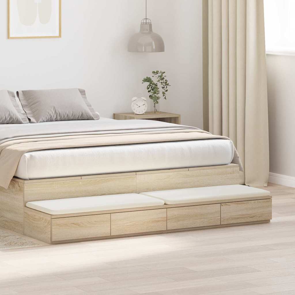 Συρτάρια κρεβατιού με συρτάρι Δρύς Sonoma 135 x 36,5 x 16,5 εκ