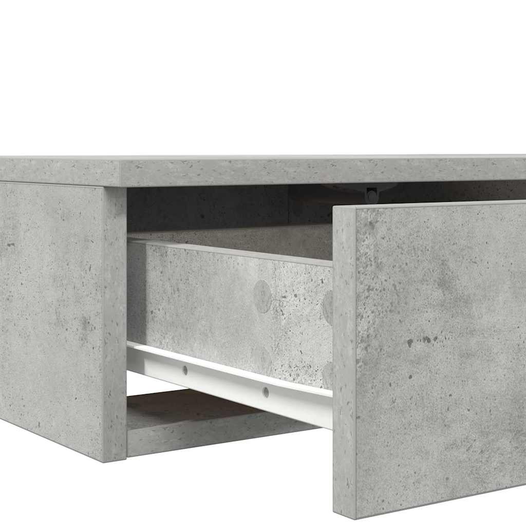 Συρτάρια κρεβατιού Σκυρόδεμα Γκρι 135 x 36,5 x 16,5 εκ - Pakobazaar