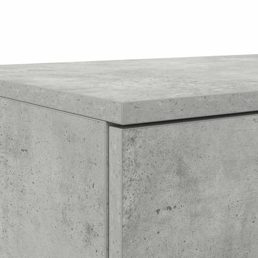 Συρτάρια κρεβατιού Σκυρόδεμα Γκρι 135 x 36,5 x 16,5 εκ - Pakobazaar