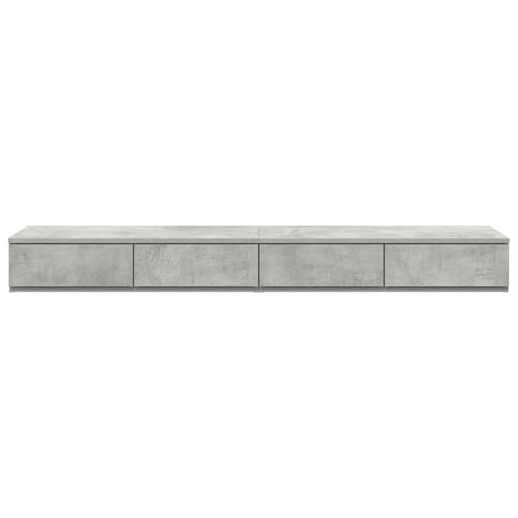 Συρτάρια κρεβατιού Σκυρόδεμα Γκρι 135 x 36,5 x 16,5 εκ - Pakobazaar