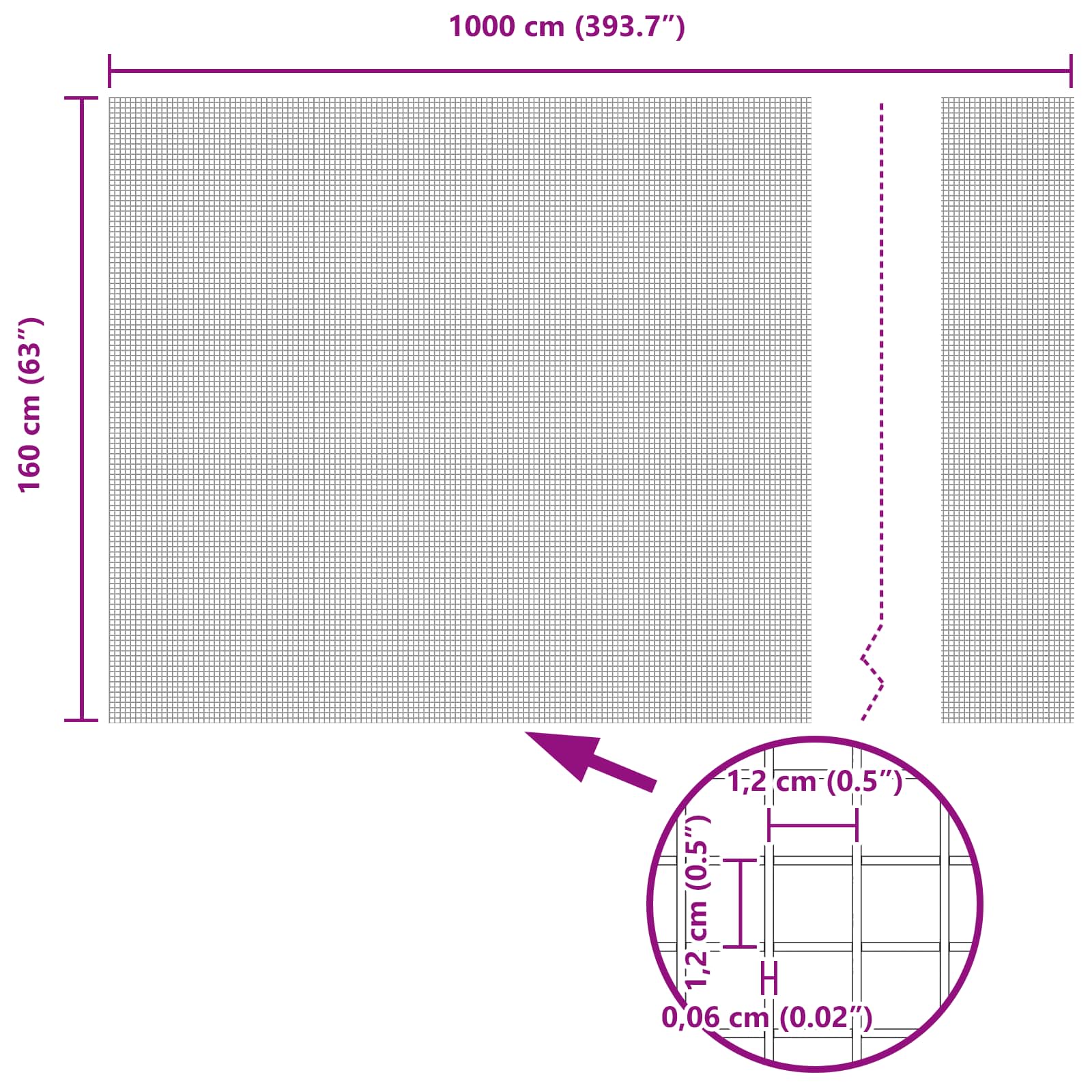 Συγκολλητός φράχτης από σύρμα Ασημί 1.6 x 10 m
