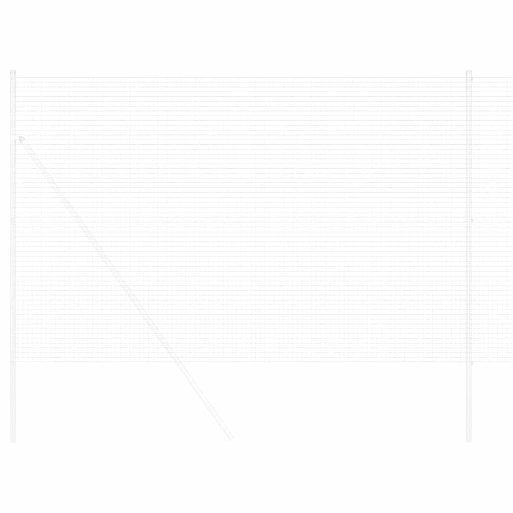 Συγκολλητός φράχτης από σύρμα 1000 x 160 εκ. Ασημί