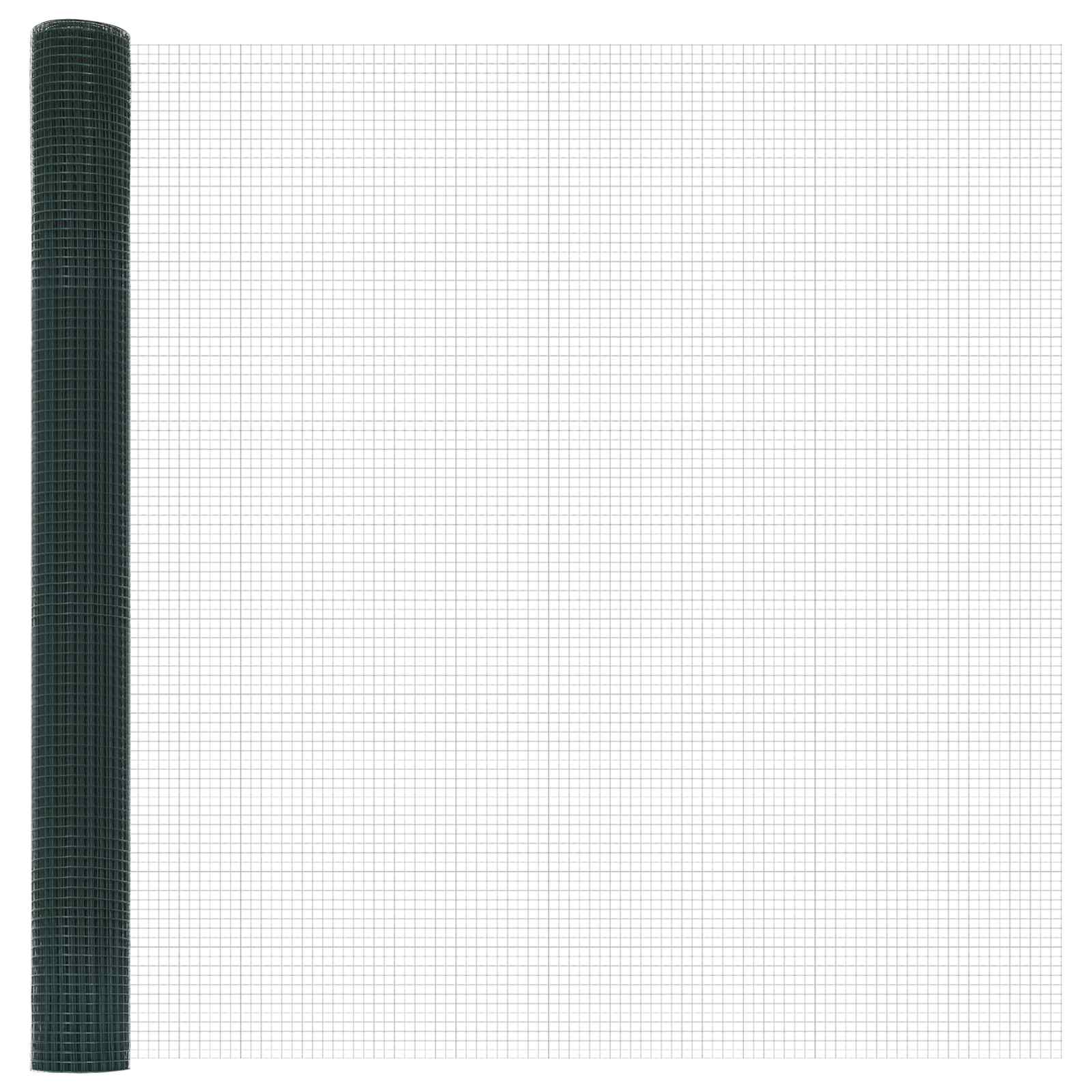 Συγκολλητός φράχτης από σύρμα Πράσινο 1.5 x 10 m - Pakobazaar