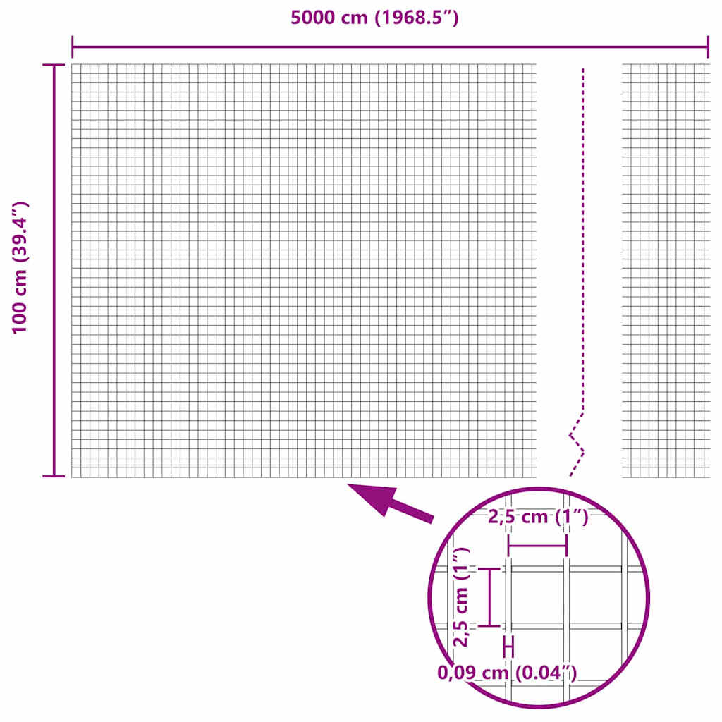 Συγκολλητός φράχτης από σύρμα Πράσινο