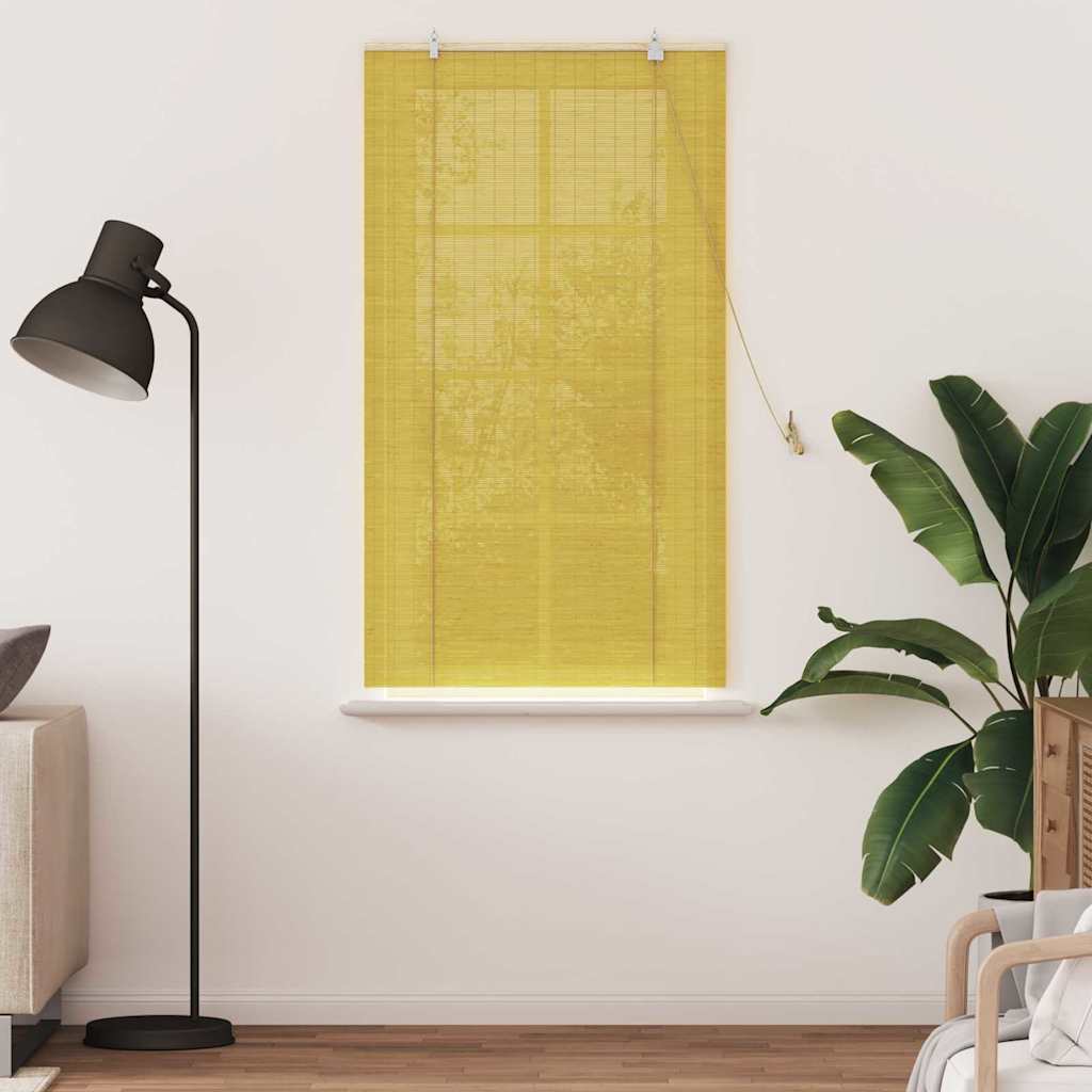 Ρόλερ με κουρτίνες Κίτρινο 80 x 160 cm Μπαμπού - Pakobazaar