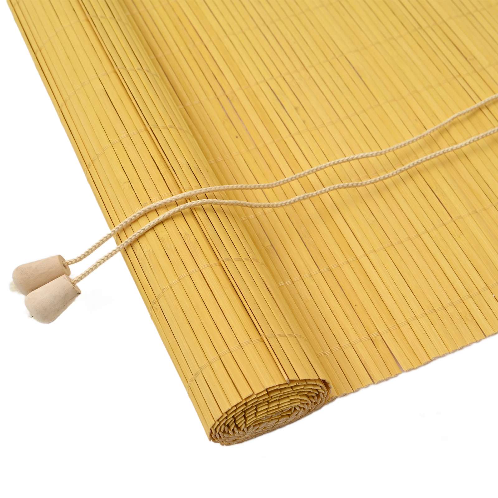 Ρόλερ με κουρτίνες Κίτρινο 100 x 160 cm Μπαμπού - Pakobazaar