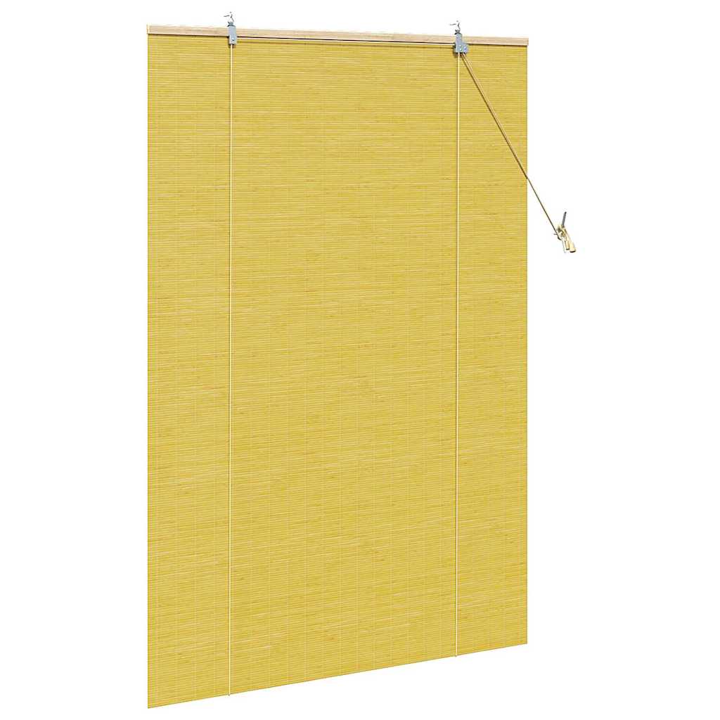 Ρόλερ με κουρτίνες Κίτρινο 110 x 160 cm Μπαμπού - Pakobazaar