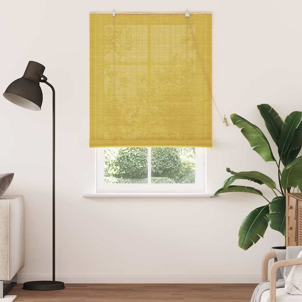 Ρόλερ με κουρτίνες Κίτρινο 120 x 220 cm Μπαμπού - Pakobazaar