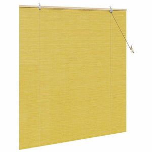 Ρόλερ με κουρτίνες Κίτρινο 150 x 160 cm Μπαμπού - Pakobazaar