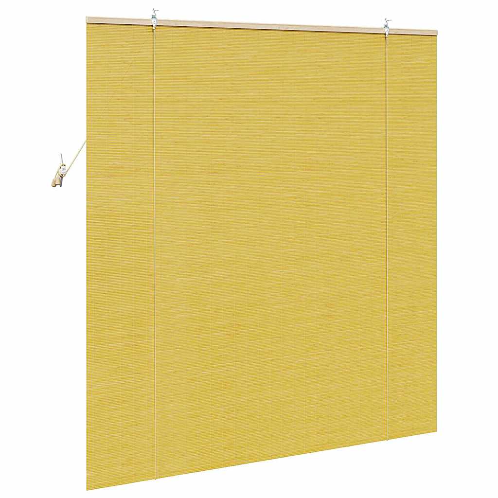 Ρόλερ με κουρτίνες Κίτρινο 150 x 160 cm Μπαμπού - Pakobazaar
