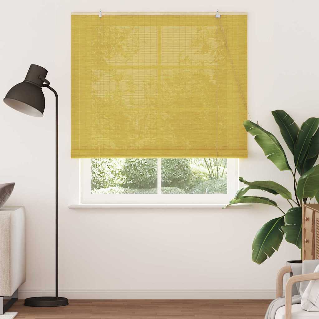 Ρόλερ με κουρτίνες Κίτρινο 150 x 220 cm Μπαμπού - Pakobazaar