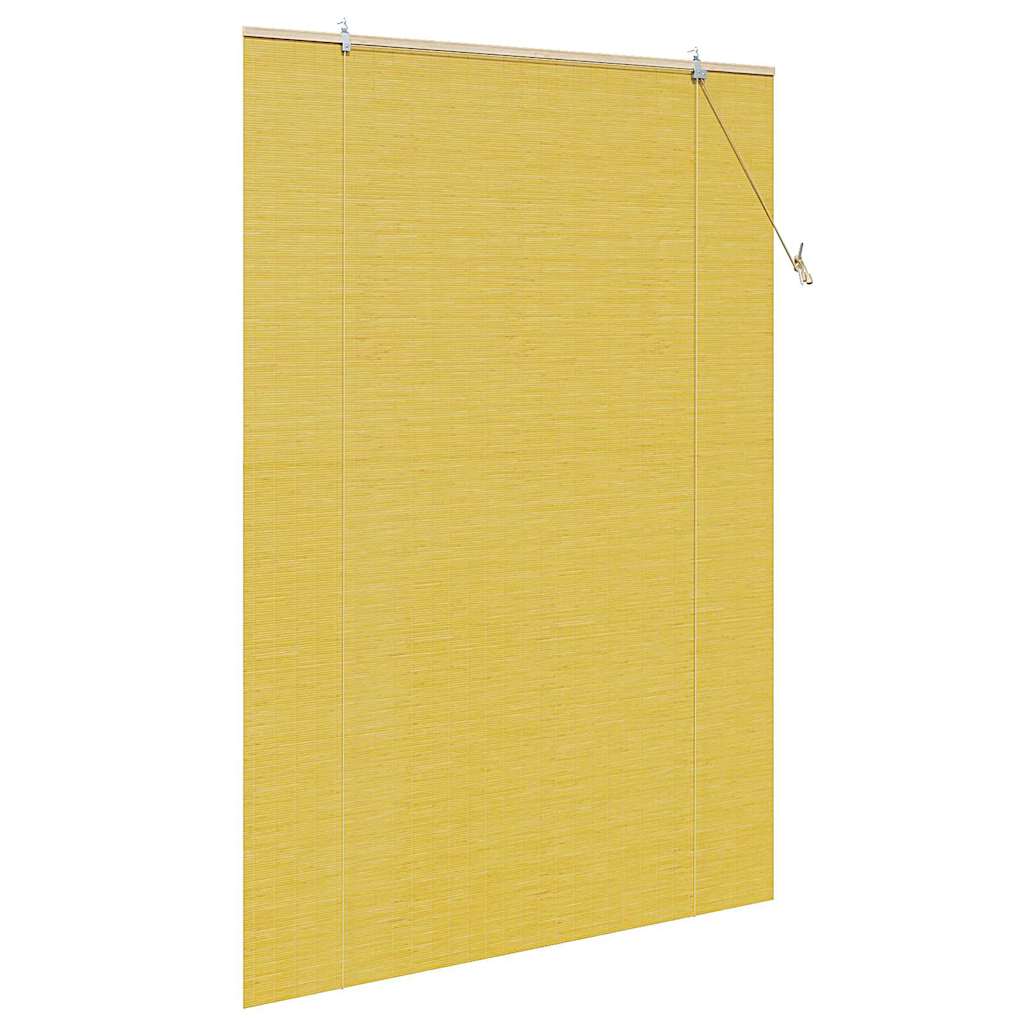 Ρόλερ με κουρτίνες Κίτρινο 150 x 220 cm Μπαμπού - Pakobazaar