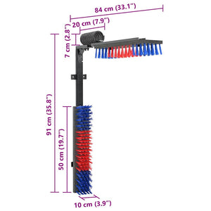 Βούρτσες Βοοειδών Κόκκινο και μπλε 84 x 10 x 91 εκ. PVC