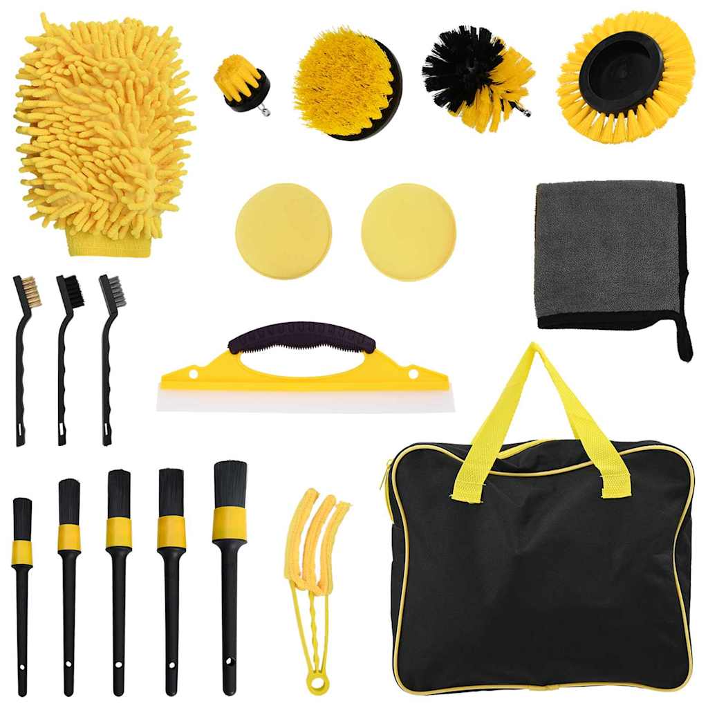 Σετ Βούρτσας Αυτοκινήτου Πολύχρωμο συνθετικό ρατάν