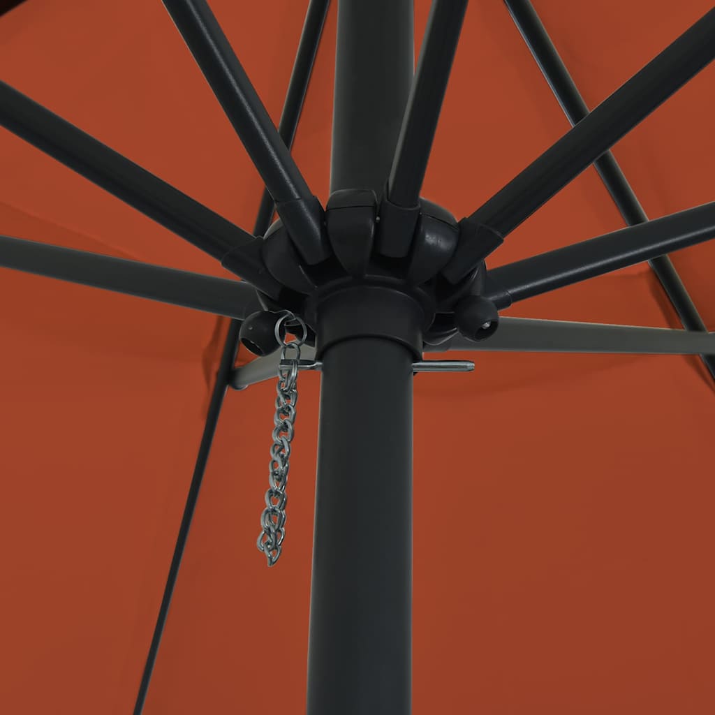 Ομπρέλα Κήπου Τερακότα 394 x 394 x 248 εκ