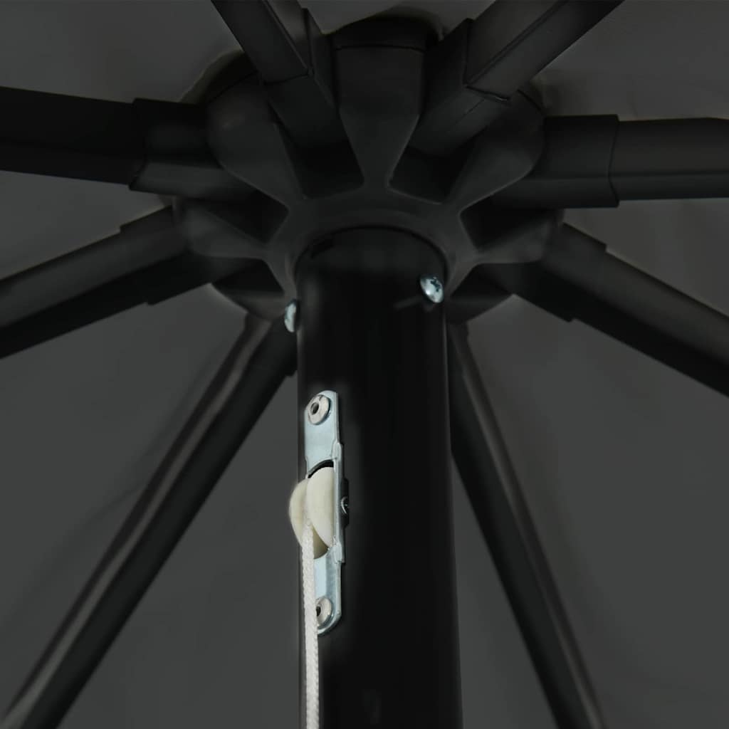 Ομπρέλα Κήπου Ανθρακί 395 x 395 x 245 εκ. Πολυεστέρας