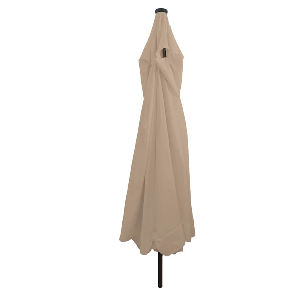 Ομπρέλα Κήπου Taupe 395 x 395 x 245 εκ. Πολυεστέρας