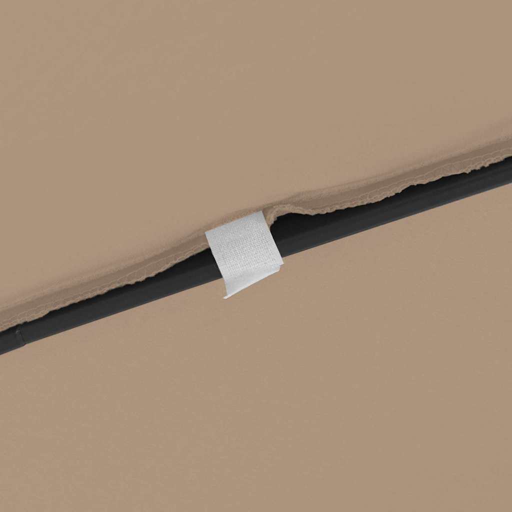 Ομπρέλα Κήπου Taupe 295 x 295 x 245 εκ Πολυεστέρας και Χάλυβας