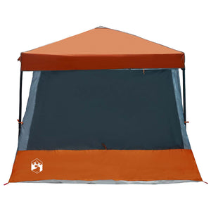 Σετ Σκηνών Κατασκήνωσης με στέγη 2 pcs Γκρι και Πορτοκαλί - Pakobazaar
