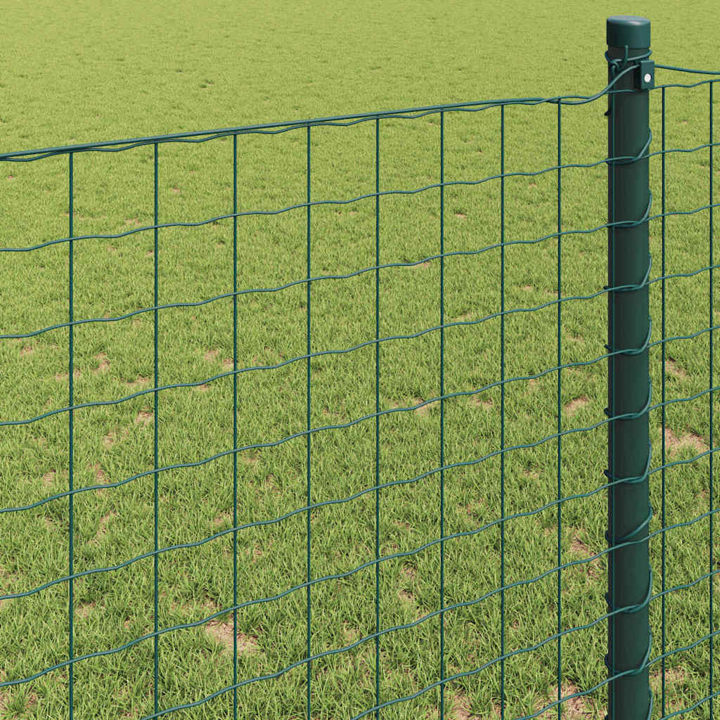 Φράχτης Εuro Πράσινο 1,2 x 10 m Σίδηρος με επικάλυψη PVC - Pakobazaar
