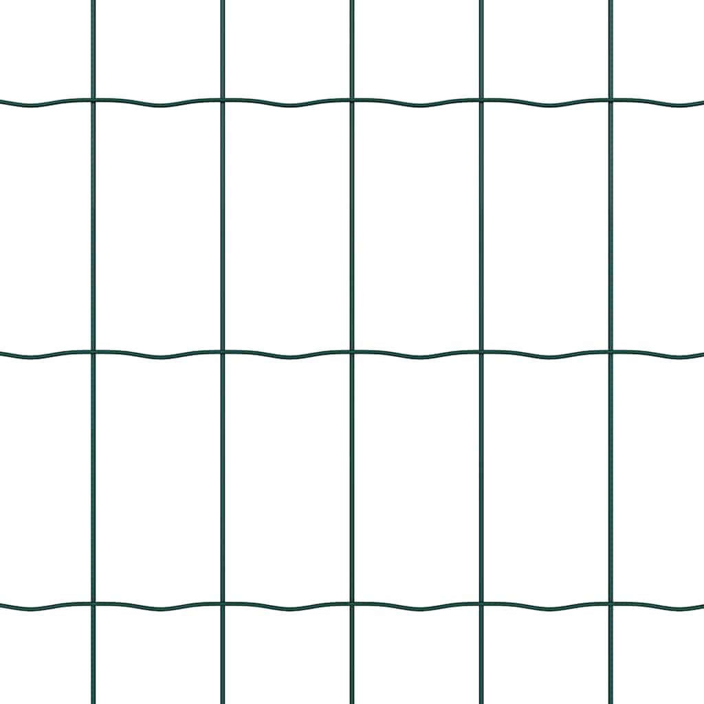 Φράχτης Εuro Πράσινο 1 x 10 m Σίδηρος με επικάλυψη PVC - Pakobazaar